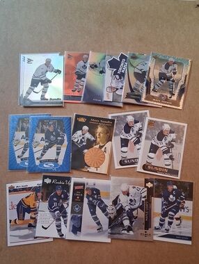 Mats Sundin Toronto Maple Leafs Hockey Card Lot - Blue & White